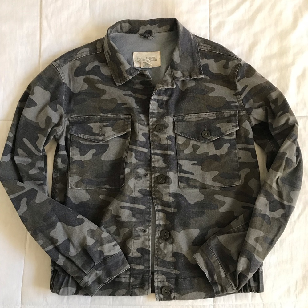 Camo jean jacket